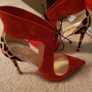 Ferme Rouge-Red/Safari Print Christian Louboutin's